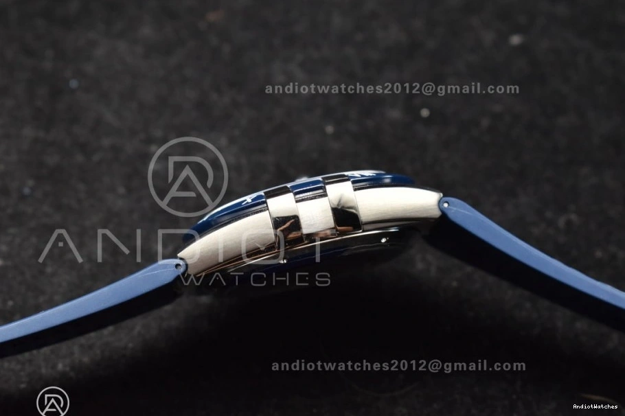 on Ceramic VSF Strap Gummy Blue Edition Clone Breathable 1:1 Blue Constellation A8900 SS 546 Blue Super Best Dial 0306